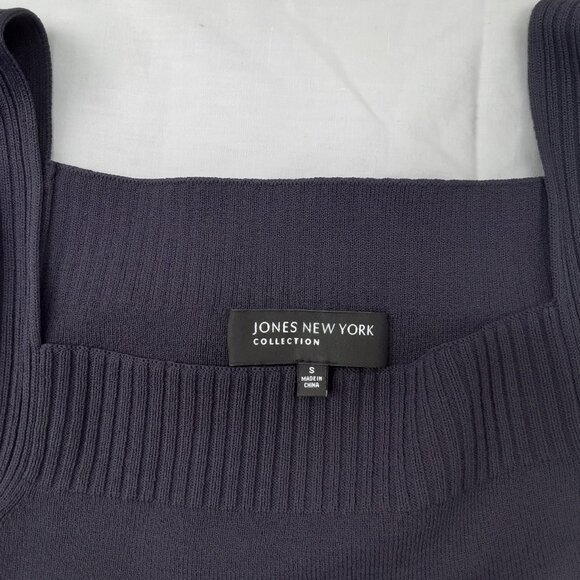 JONES NEW YORK Navy Blue NWOT Knit Tank | Size S - Picture 3 of 6